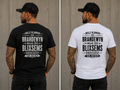 Brandewyn -Blixsems onbeskof van natuur Mens Tees XL-5XL