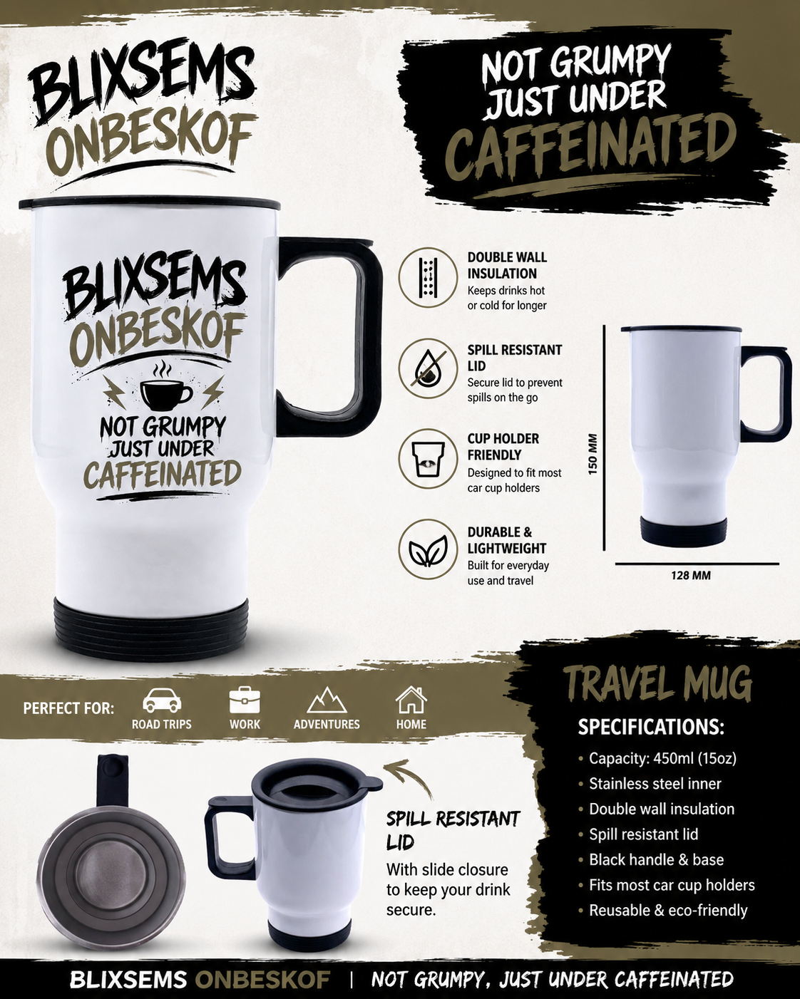 Blixsems Travel Mug 400ml