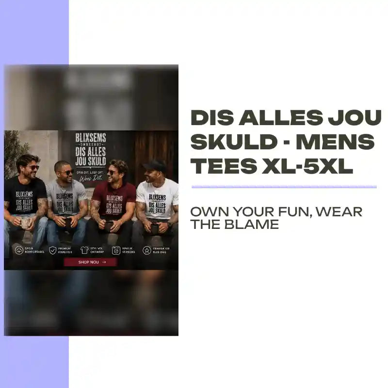 Dis alles jou skuld - Mens Tees XL-5XL by@Outfy