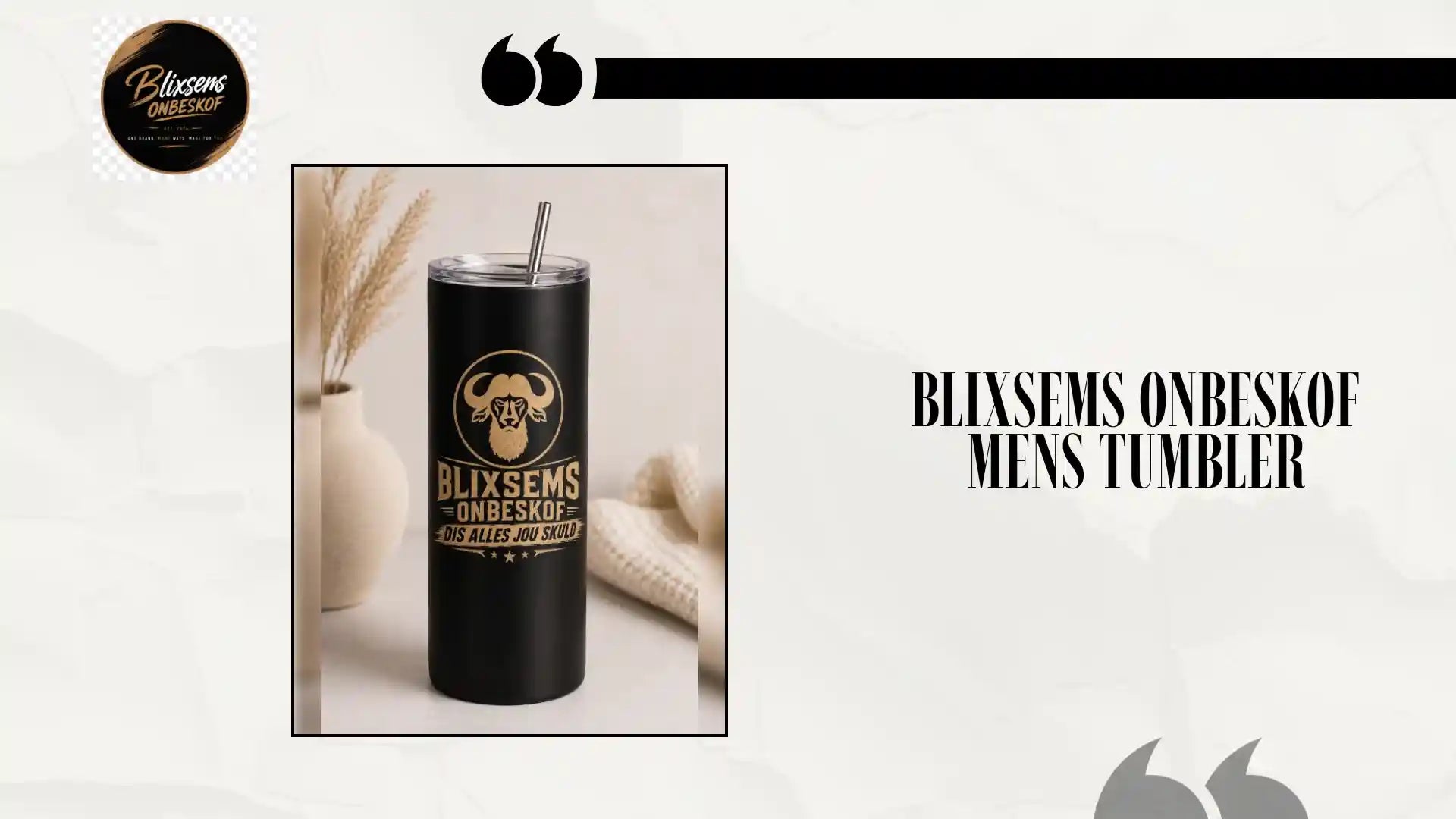 Blixsems Onbeskof Mens Tumbler by@Outfy