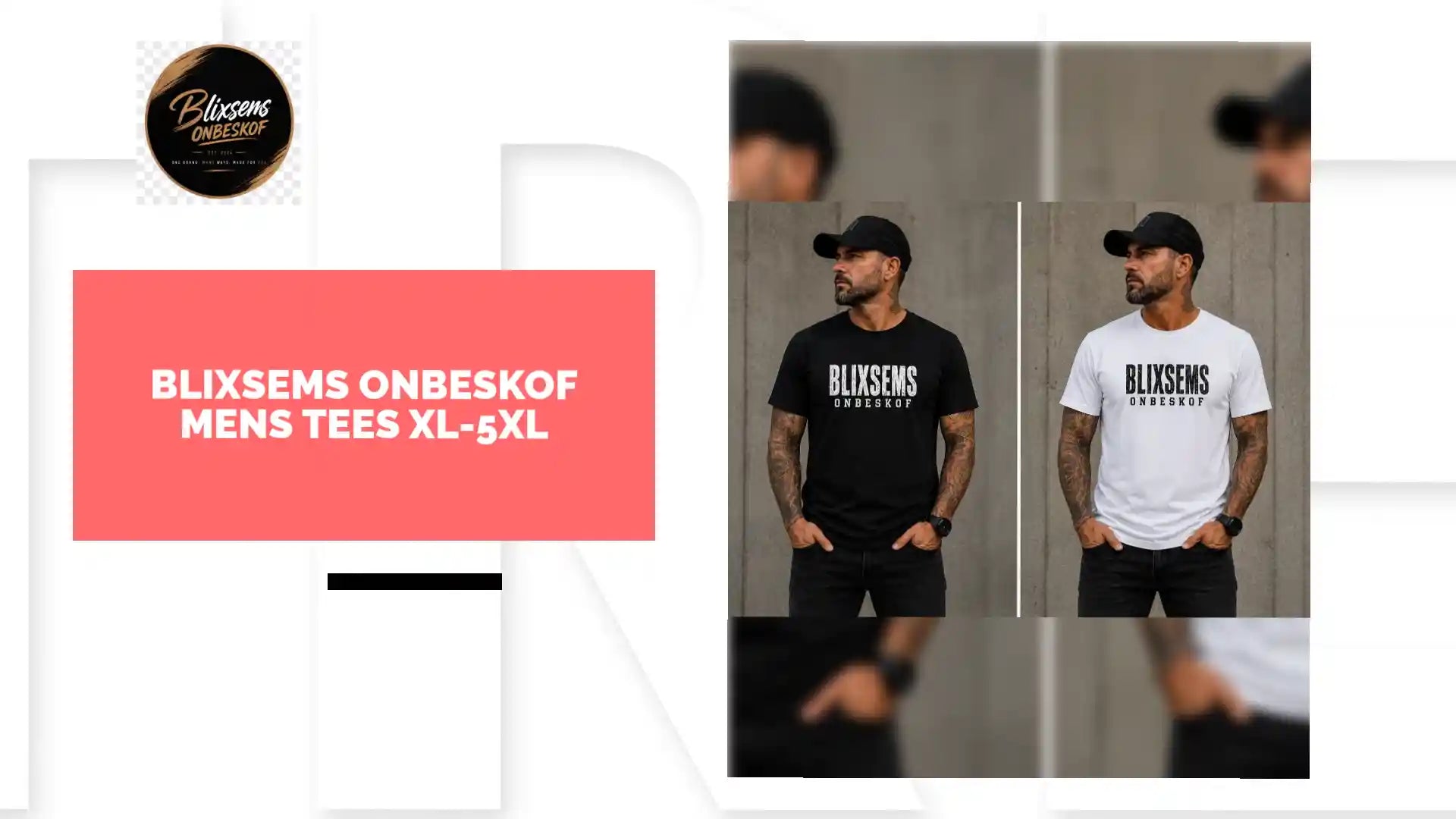Blixsems Onbeskof Mens Tees XL-5XL by@Outfy